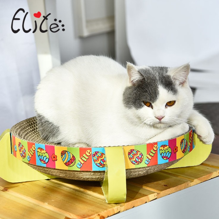Elite伊丽猫窝圆形瓦楞纸猫抓板 猫玩具猫咪磨爪环保耐磨硬纸板在类目 宠物/宠物食品及用品, 猫/狗玩具, 猫抓板中 - 来自Buy2taobao.com提供专业的淘宝代购服务