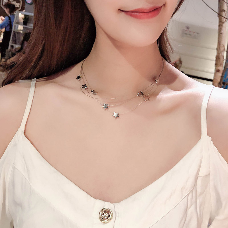 日式网红个性简约小众锁骨链女颈链时尚短款设计脖子项链吊坠饰品|msdalam kategori Aksesori/Barang Kemas Fesyen, kalung - dari Buy2taobao.com untuk memberikan perkhidmatan ejen Taobao profesional membeli