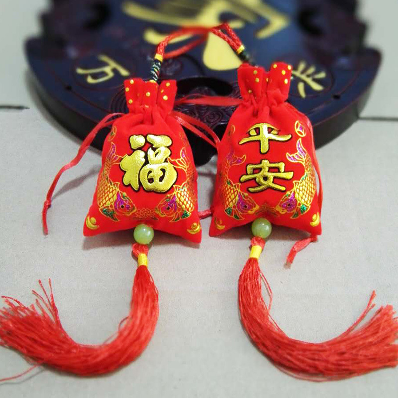 Dragon boat festival Sachet Sachet automobile vehicle Bright red Flannel Take it with you Ping An Fu Jewelry gift Pendant Wholesalein the Home Fabric , Stitch & Tools Accessories , Cross Stitch Kit category - from Buy2taobao.com to provide professional Taobao agent buy service