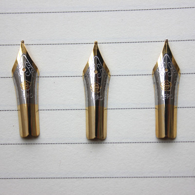 通用英雄钢笔笔尖 6006/9063钢笔尖明尖0.5mm 弯头美工笔尖0.8mm