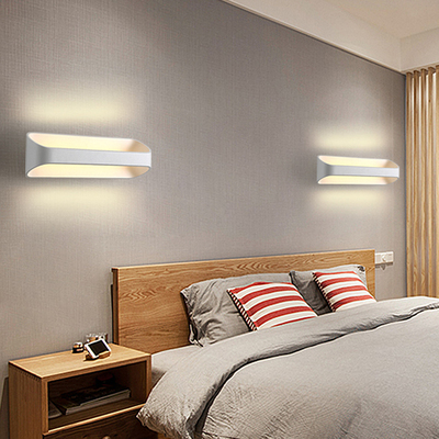 壁灯现代简约床头灯led北欧卧室灯个性创意客厅灯过道