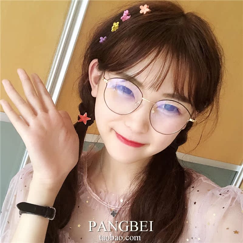 19 new pattern student Plain glasses fashion cat eye Spectacle frame personality Hollow circular Ultralight Metal myopia Spectacle framein the ZIPPO/Swiss Army Knife/Glasses , Glasses category - from Buy2taobao.com to provide professional Taobao agent buy service