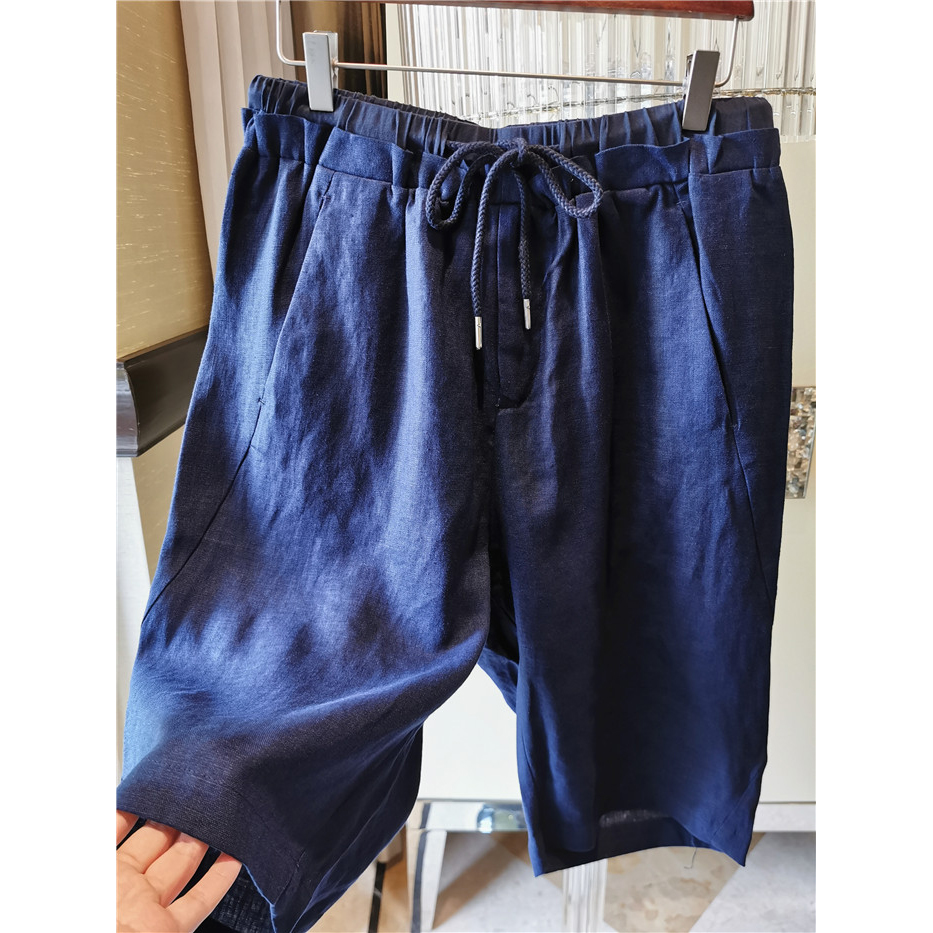 全麻料,夏天很舒服的短裤!!松紧腰配抽绳男士休闲五分裤|ruв категории Мужская одежда, брюки - от Buy2taobao.com для оказания профессиональной услуги покупки агента Taobao