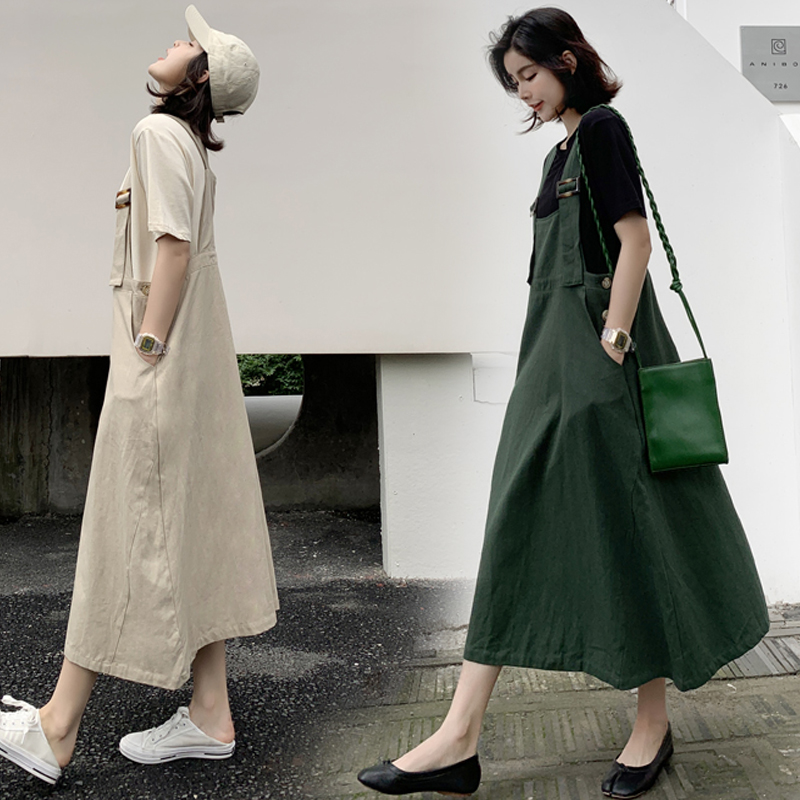 pregnant woman Summer wear Suspender skirt 2019 Korean Edition Exorcism Easy Large Cotton Primer maternity dress straps Dressin the Maternity/Maternal supplies/Nutrition , Maternity , Dress category - from Buy2taobao.com to provide professional Taobao agent buy service
