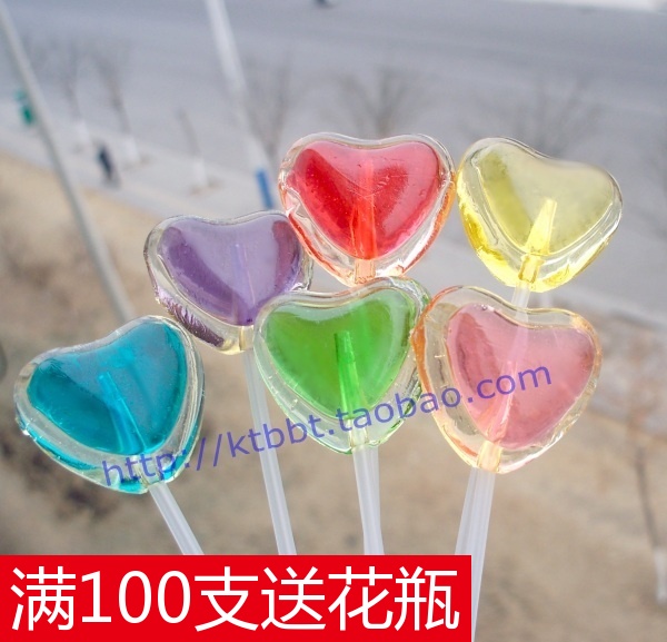 originality Wedding candy Pole crystal heart-shaped Lollipop Candy Bouquet 61 candy wholesale bulkin the Snacks/Nuts/Specialty , Sweets and snacks/Jelly/Pudding , Candy category - from Buy2taobao.com to provide professional Taobao agent buy service