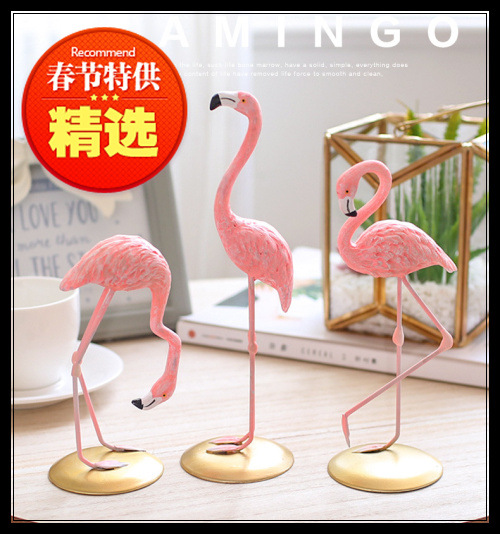 Ultra-fire originality Flamingo resin ornament desk lovely Decoration resin Northern Europe Arts and Craftsin the Home accessories , Creative Jewelry , Gift ideas category - from Buy2taobao.com to provide professional Taobao agent buy service