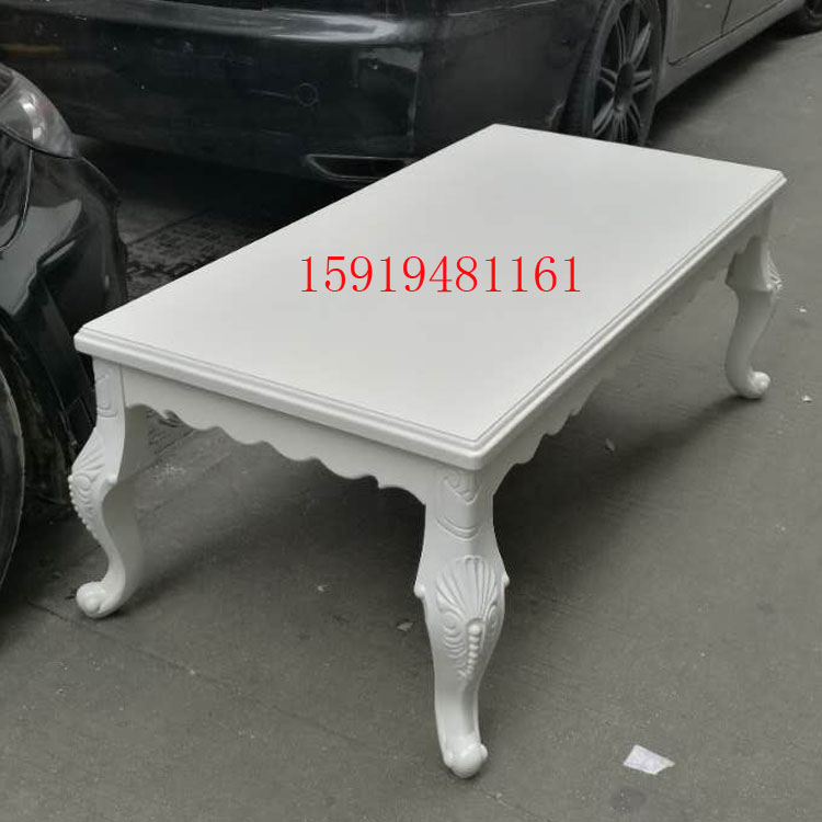 Shenzhen 1.2 M paint durable Solid white Wooden coffee tablein the Residential furniture , Categories , Tea table category - from Buy2taobao.com to provide professional Taobao agent buy service