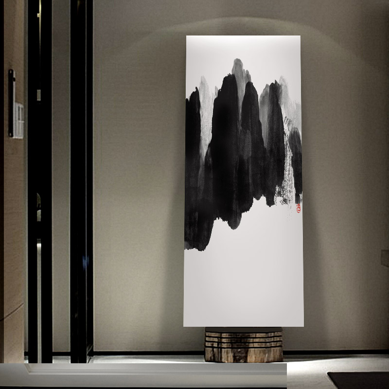 新中式黑白水墨泼墨抽象艺术山水装饰画公司画玄关书房大尺寸挂画在类目 家居饰品, 装饰画, 现代装饰画中 - 来自Buy2taobao.com提供专业的淘宝代购服务