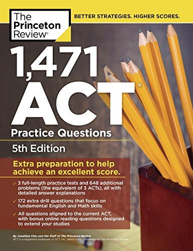 【中商原版】1471個ACT問題(第5版) 英文原版 1,471 ACT Practice Questions 5th Edition在類目 書籍/雜誌/報紙, 進口原版書(含港臺), 考試類原版書中 - 來自Buy2taobao.com提供專業的淘寶代購服務