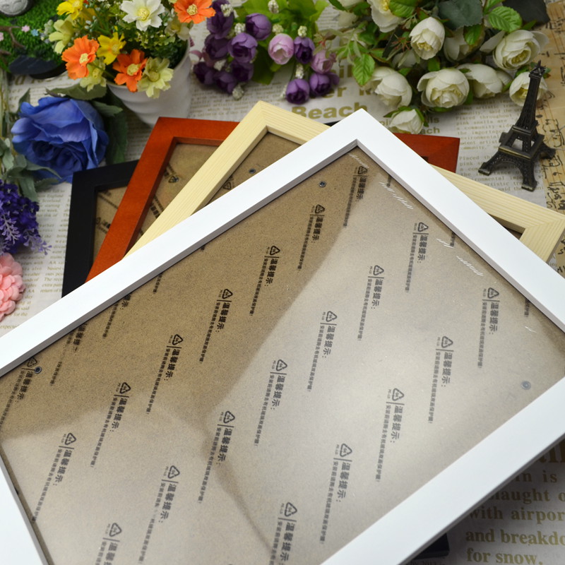 Green paint Wood Frame A4 Multi dimension thickening Concise Certificate box Imported Russia White Pinein the Home accessories , Frame/Frames category - from Buy2taobao.com to provide professional Taobao agent buy service