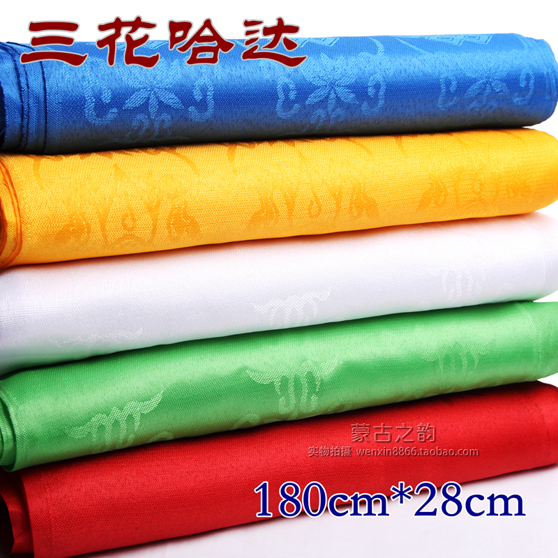 Hada Mongolian The Zang or Tibetan people Buddhism Inner Mongolia Grassland Travel? Etiquette Supplies Colored Eight treasures Three flowers Jacquard weave Hadain the Arts and crafts , Minority handicrafts , Tibetan characteristics , Other category - from Buy2taobao.com to provide professional Taobao agent buy service