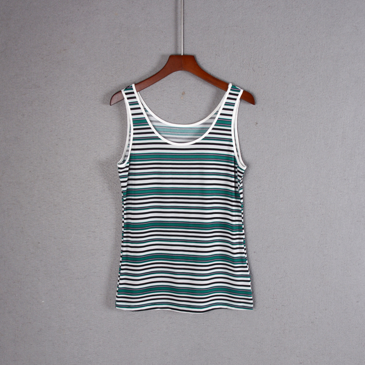 2019 Summer wear new pattern Women's wear Ruili Self cultivation straps stripe vest clothes Versatile Popular Cabbage pricein the Women's clothing/Boutique , Vest harness category - from Buy2taobao.com to provide professional Taobao agent buy service