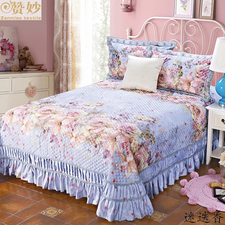 Korean Middleton Cushion European style pure cotton sheet Cotton clip Korean Edition Silk floss QUILT Bed covers Three 1.8min the Bedclothes , Bed covers category - from Buy2taobao.com to provide professional Taobao agent buy service