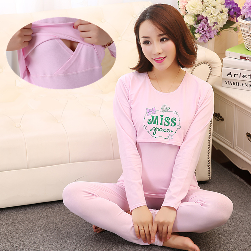 孕妇秋衣秋裤套装纯棉产后月子服哺乳秋衣可调节托腹秋裤在类目 孕妇装/孕产妇用品/营养, 家居服/哺乳装/秋衣裤, 秋衣裤套装中 - 来自Buy2taobao.com提供专业的淘宝代购服务