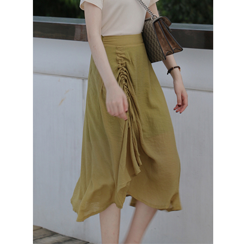 Drawstring Irregular Elegant design skirt Korean Edition summer new pattern Elastic Paige Mid length versionin the Women's clothing/Boutique , Skirts category - from Buy2taobao.com to provide professional Taobao agent buy service