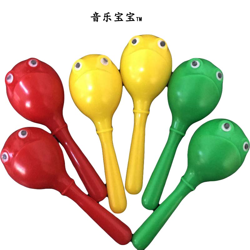 厂家直销促销奥尔夫儿童打击乐器早教玩具音乐教具青蛙脸沙锤砂球在类目 乐器/吉他/钢琴/配件, 儿童玩具乐器, 儿童击打乐器中 - 来自Buy2taobao.com提供专业的淘宝代购服务