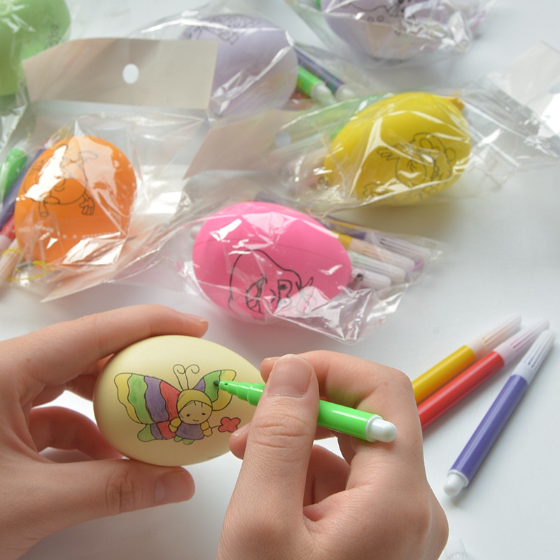 兒童節禮物繪畫彩蛋幼兒園獎品兒童彩蛋diy仿真雞蛋玩具套裝在類目 玩具/童車/益智/積木/模型, 手工製作/創意DIY, 白模填色/模具彩繪中 - 來自Buy2taobao.com提供專業的淘寶代購服務