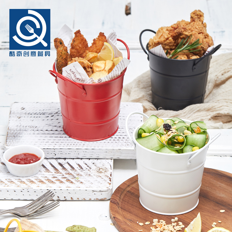 [COOSKIN originality tableware Original Iron art black Mini Ice Bucket French fries snack Fried chicken Tableware barrelin the Tableware , Tableware , Tableware cage/Shelf category - from Buy2taobao.com to provide professional Taobao agent buy service