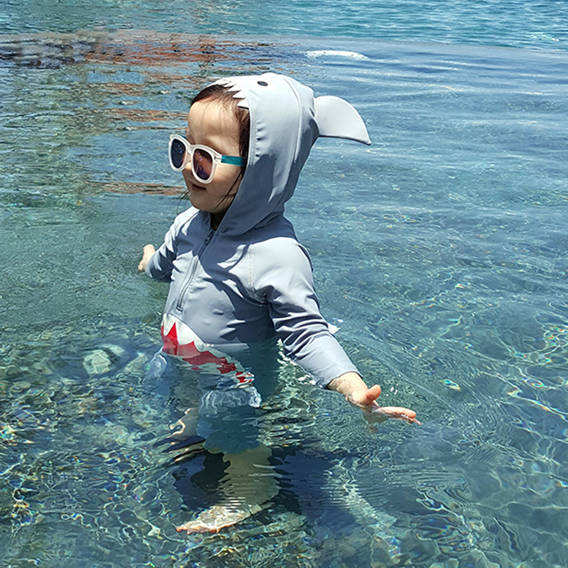 Cartoon children Swimsuit men and women lovely Shark One-piece swimsuits baby modelling jellyfish Sunscreen Swimsuitin the Children/Baby/Family fitted , Children's swimwear , Swimsuit pants category - from Buy2taobao.com to provide professional Taobao agent buy service