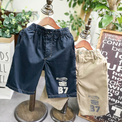 超值男童休闲中裤儿童五分裤纯棉梭织布中大童装短裤夏季2019新款