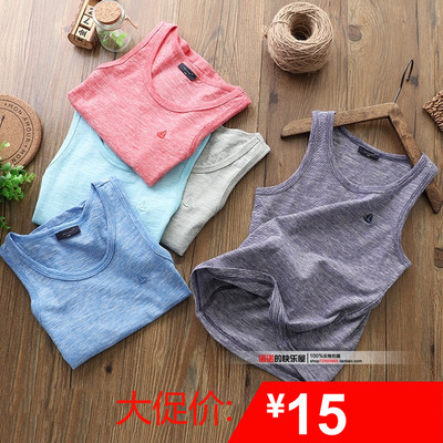 儿童夏季纯棉条纹背心2018儿童夏装男童无袖体恤男宝跨栏T恤背心