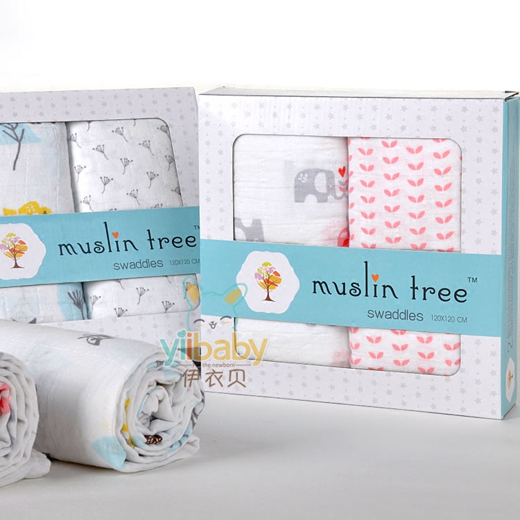 muslin tree有機棉新生兒紗布包巾 純棉襁褓包單禮盒寶寶包毯蓋毯在類目 尿片/洗護/餵哺/推車牀, 睡袋/涼蓆/枕頭/牀品, 嬰童抱被/抱毯中 - 來自Buy2taobao.com提供專業的淘寶代購服務
