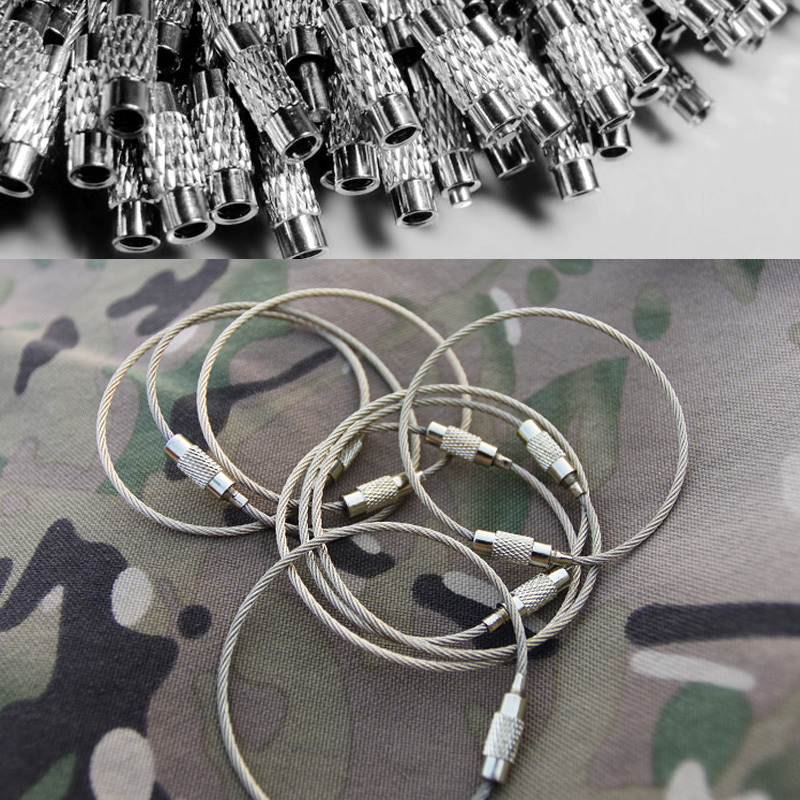 EDC Stainless steel Bead Wire loop Wire Keychain knapsack Metal hook Hanging buckle Copper headin the Festive supplies/Gift , Gift ideas , Keychain category - from Buy2taobao.com to provide professional Taobao agent buy service