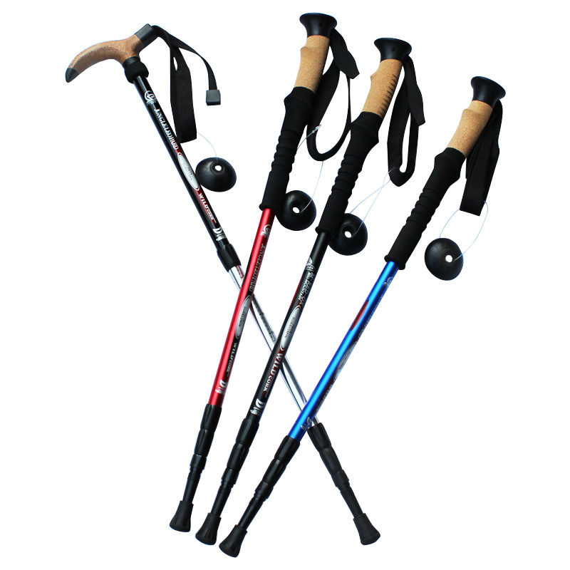 Straight Alpenstock Light weight cork Curved handle the elderly outdoors 7075 Alpenstockin the Outdoor/Mountaineer/Camping/Travel Goods , Alpenstock/Cane category - from Buy2taobao.com to provide professional Taobao agent buy service