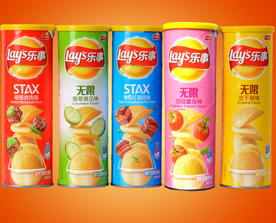 lay's/乐事薯片104g罐装 膨化食品马铃薯土豆片办公室休闲零食