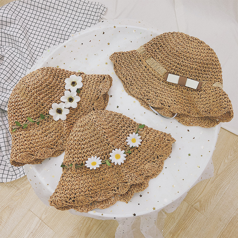 children Hat summer Straw hat Seaside Sunscreen Visor Western style Sun hat Spring Korean Edition girl fashionin the Children/Baby/Family fitted , Hat/Muffler/Masks/Gloves/Earmuffs/Booties , Hat category - from Buy2taobao.com to provide professional Taobao agent buy service
