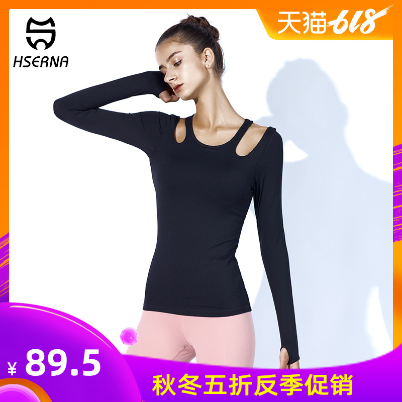 HSERNA秋冬新款瑜伽服套装女带胸垫性感紧身时尚修身瑜珈长袖上衣|msdalam kategori sukan/Yoga/kecergasan/bekalan peminat, Yoga, pakaian Yoga - dari Buy2taobao.com untuk memberikan perkhidmatan ejen Taobao profesional membeli