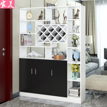简约现代玄关柜隔断柜客厅装饰柜门厅双面屏风酒架柜间厅储物鞋柜_优惠券_女人邦