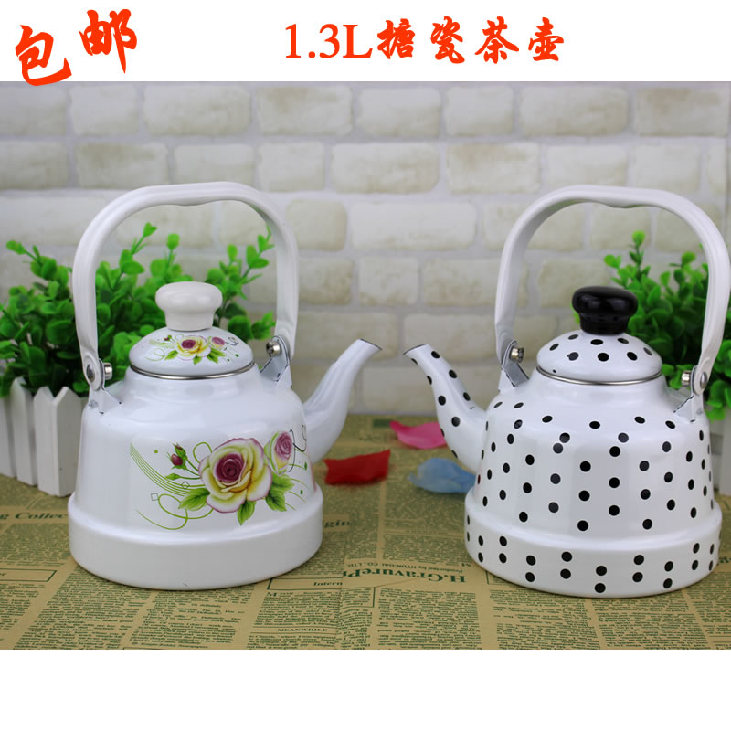 搪瓷茶壶1.3L壶 不锈钢柄茶壶 烧水壶 珐琅壶 韩雅壶 礼品壶特价在类目 餐饮具, 茶具, 茶壶中 - 来自Buy2taobao.com提供专业的淘宝代购服务