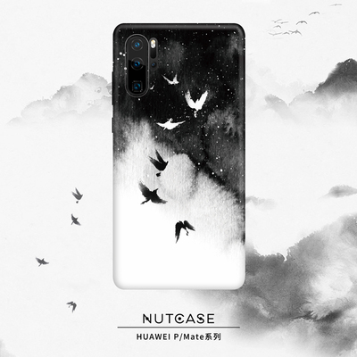 NUTCASE原创华为mate30手机壳男黑色p2030pro全包软壳nova3保护套