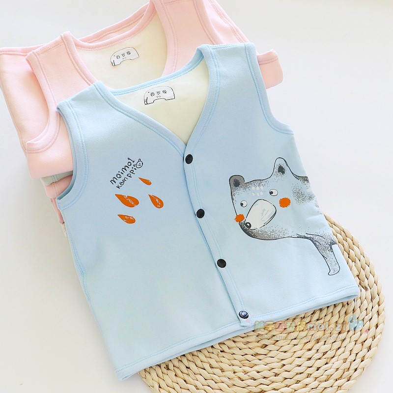 A hundred years old children Plush Double-breasted Vest vest men and women Chinese child baby Socket supple keep warm waistcoatin the Children/Baby/Family fitted , Vest category - from Buy2taobao.com to provide professional Taobao agent buy service