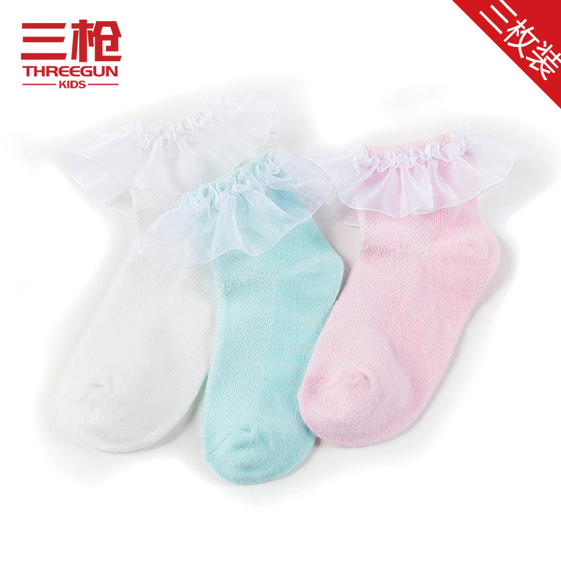 Three shots Disney children Socks Spring and summer Thin section Girls big boy baby lace Lace princess Socks 3in the Children/Baby/Family fitted , Children's socks( 0-16 Years) category - from Buy2taobao.com to provide professional Taobao agent buy service