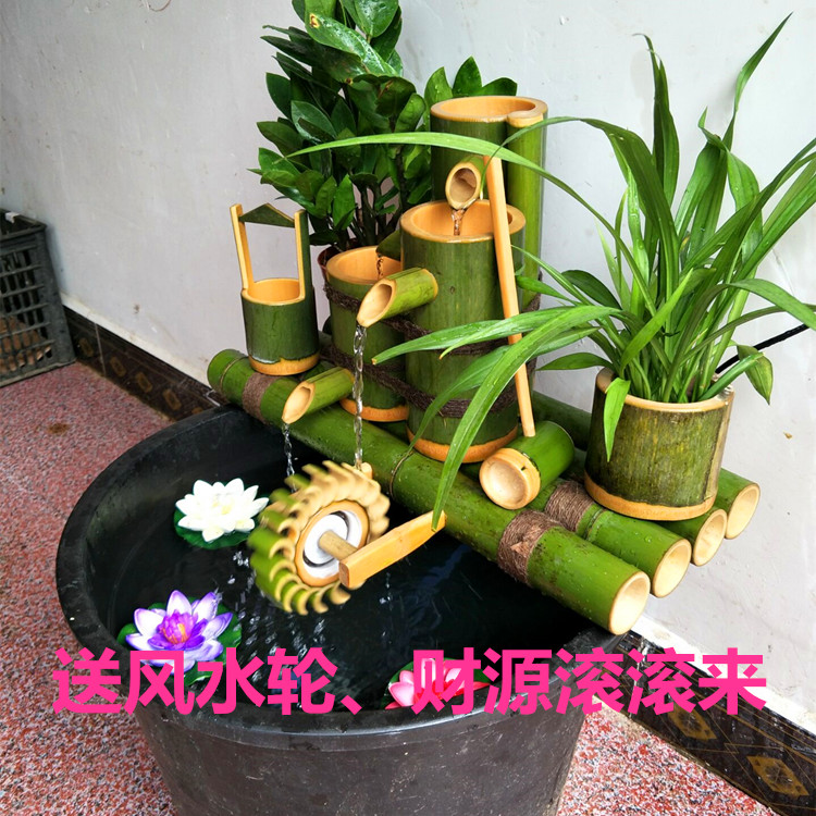 竹流水 竹筒流水 鱼缸过滤器 增氧 石槽 鱼池 水车 水槽 风水轮在类目 商业/办公家具, 城市家具, 美化丰富空间设施, 喷泉中 - 来自Buy2taobao.com提供专业的淘宝代购服务