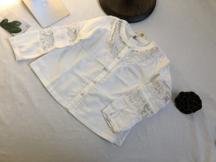 Clear loss will not be returned girl Female baby Spring and summer pure cotton Lace Long sleeve shirt Air-conditioned shirtin the Children/Baby/Family fitted , Shirt category - from Buy2taobao.com to provide professional Taobao agent buy service