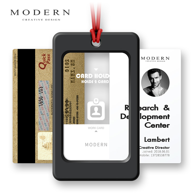德國MODERN創意簡約工作證工牌卡套兩面門禁公交挂脖繩證件套商務在類目 電子詞典/電紙書/文化用品, 收納/陳列用品, 卡套/證件套中 - 來自Buy2taobao.com提供專業的淘寶代購服務