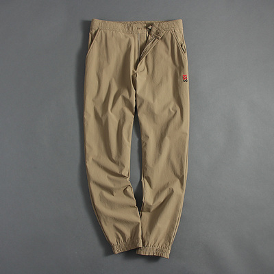 德国单 春夏款四面弹面料男士户外轻便软壳休闲速干防水束脚长裤