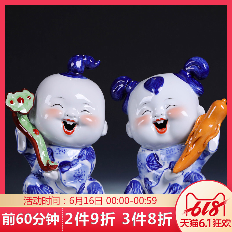 Jingdezhen Ceramics lovers Arts and Crafts marry gift originality ornament Decoration Home Furnishing a living room Chinese style a decorationin the Home accessories , Decoration category - from Buy2taobao.com to provide professional Taobao agent buy service