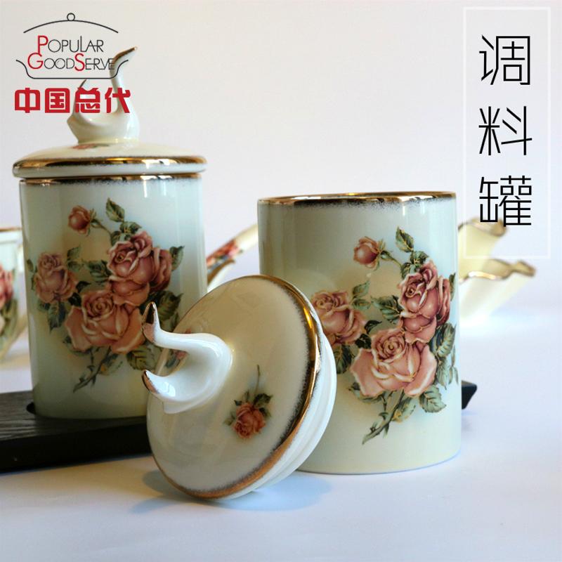 韩国原装QueenRose女皇玫瑰韩式调味罐 家用陶瓷调料瓶三件套装在类目 厨房/烹饪用具, 厨用小工具/厨房储物, 储物瓶罐/厨房储物器皿, 调味瓶罐中 - 来自Buy2taobao.com提供专业的淘宝代购服务