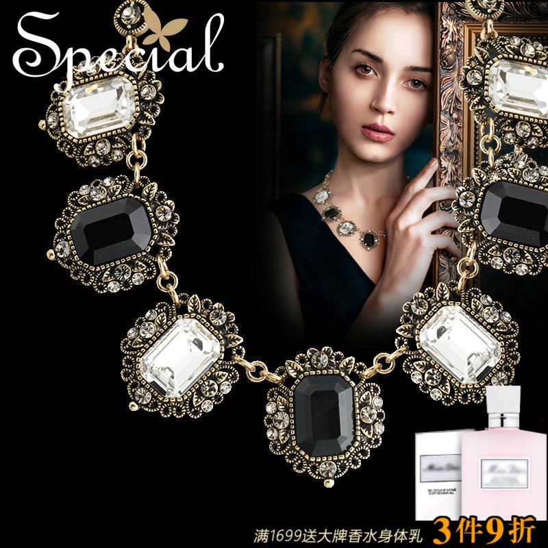 Special欧美复古几何项链女抖音网红款锁骨链气质潮颈链浮生一梦在类目 饰品/流行首饰/时尚饰品新, 项链中 - 来自Buy2taobao.com提供专业的淘宝代购服务