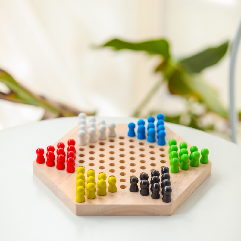 六角跳棋 亲子益智玩具 木制跳棋跳珠 桌面玩具棋类在类目 玩具/童车/益智/积木/模型, 儿童棋类/桌面游戏, 跳棋中 - 来自Buy2taobao.com提供专业的淘宝代购服务