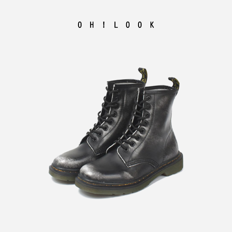 OHLOOK Autumn and winter new pattern Bootie Europe and America street Riding boots Frenum Flat bottom lovers Motorcycle boots Knight bootsin the Women's Shoes, Boots category - from Buy2taobao.com to provide professional Taobao agent buy service