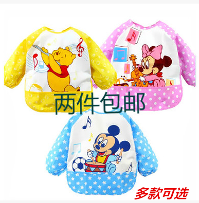 baby Long sleeve Dressing Disney waterproof Rice alone baby Painting clothes Bibs men and women children Coverlet 2in the Children/Baby/Family fitted , Anti-dressing/Overalls category - from Buy2taobao.com to provide professional Taobao agent buy service