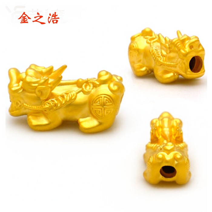Jin Zhi Hao 3D Hard Gold 999 Sufficient gold gold brave troops Transfer bead Year of fate DIY Loose bead Gold men and women Braceletin the Jewelry/Diamond/Jade/Gold , Gold jewelery (New) , Bracelets category - from Buy2taobao.com to provide professional Taobao agent buy service