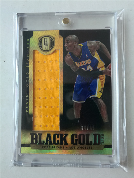 【阿伦出品】nba球星卡 科比panini帕尼尼49编限量金砖黑金球衣卡