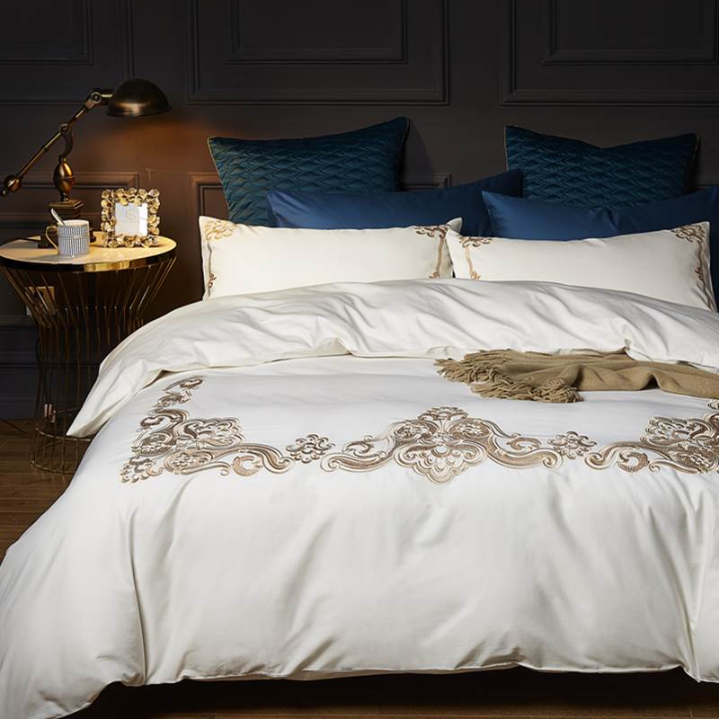 European style Simplicity Quilt cover Four piece suit Embroidery sheet Embroidery pure cotton 1.8 Cotton American style The bed Suppliesin the Bedclothes , Bedding Sets/Family of four/Multiple sets of category - from Buy2taobao.com to provide professional Taobao agent buy service