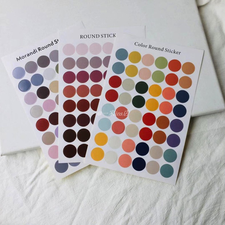 ins colour circle Sticker Morandi Earth colors Sealer PDA card Stickerin the 3C Digital Accessories, Cell Phone Accessories , Phone Accessories , Phone stickers category - from Buy2taobao.com to provide professional Taobao agent buy service